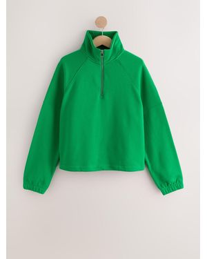 Next Quarter Zip Sweatshirt - Green