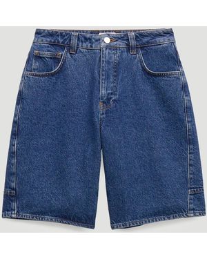 Hush Bree Long Denim Shorts - Blue