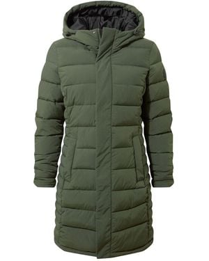 TOG24 Tog 24 Kirkham Long Shower Resistant Insulated Jacket - Green
