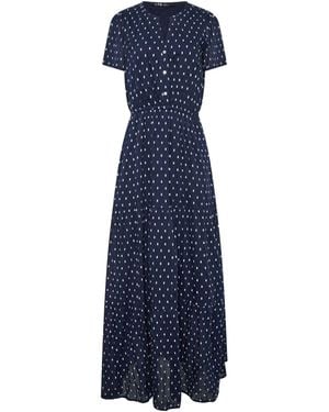 Long Tall Sally Dobby Tiered Maxi Dress - Blue