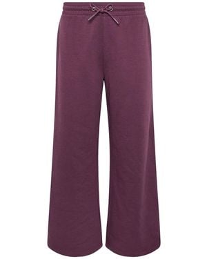 M Com Petite Wide Leg Sweatpants - Purple