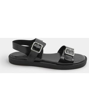 Yours Curve Extra Wide Fit Eee Sandal - White