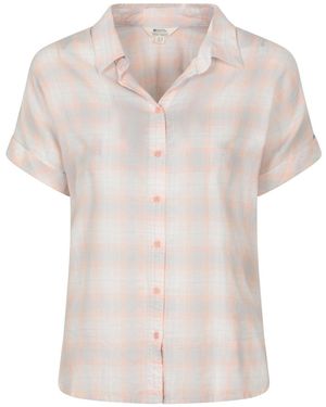 Mountain Warehouse Palm Relaxed Check Shirt - White