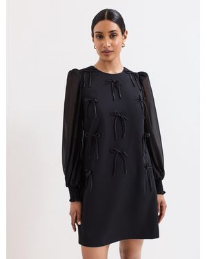 Phase Eight Jamie Bow Dress - Black