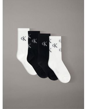 Calvin Klein Giftbox Socks 4 Pack - Grey