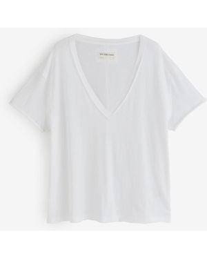 Free People Nina V-Neck T-Shirt - White