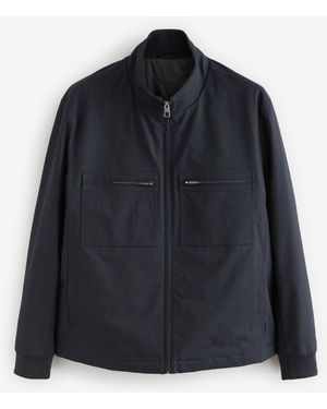 Next Shower Resistant Padded Twill Utility Jacket - Black