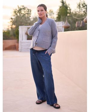 Seraphine Premium Maternity & Nursing Cropped Knit Cardigan - Black