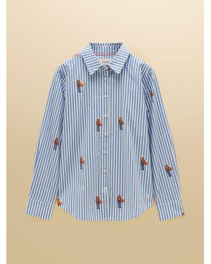 Joules Classic Poplin Shirt - Blue
