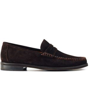 Jones Bootmaker Quennell Leather Penny Loafers - Schwarz