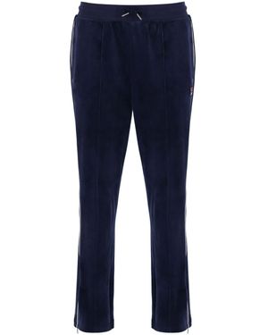 Fila Fiovelour Straight Leg Sweatpants With Side Zip - Blue