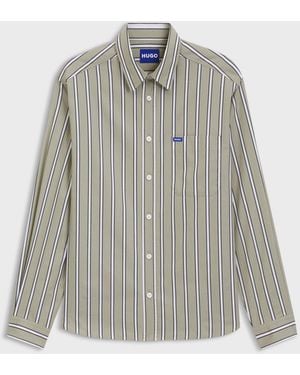 HUGO Ebalto Regular-Fit Shirt - Gray