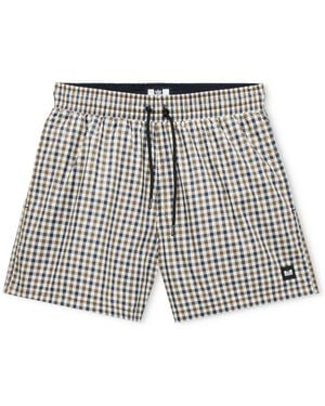Weekend Offender Varadero Check Swim Shorts - Gray