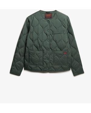 Superdry Quilted Lite Liner Jacket - Green