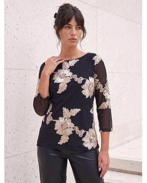 Roman Cornelli Texture Top - Blue