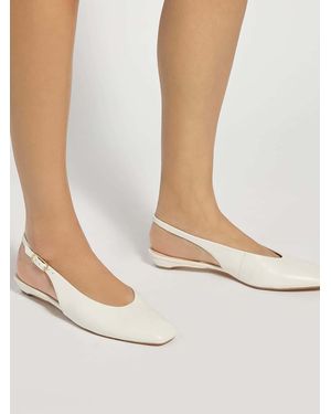 Dune Heartbeat Ballet Pumps - White
