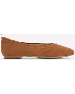 Boden High Cut Ballet Shoes - White