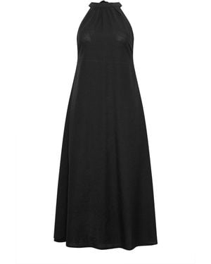 PixieGirl Petite Halterneck Maxi Dress - Black