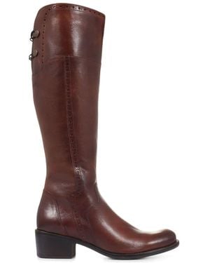 Jones Bootmaker Slim Calf Rachel Rider Boots - Red