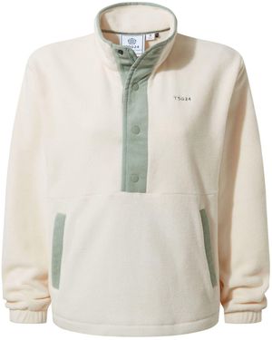 TOG24 Sawford Half Zip Fleece - White