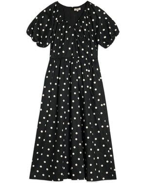 Albaray Large Spot Dress - Black