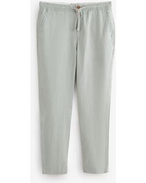 Superdry Merchant Linen Pants - Gray