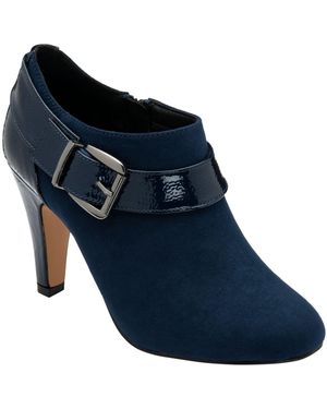 Lotus Heeled Shoe Boots - Blue