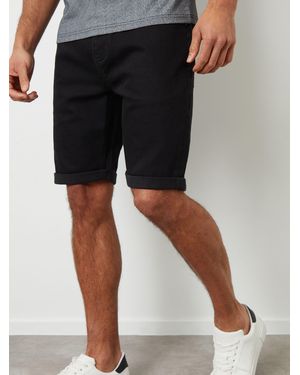 Threadbare Denim Shorts - Black