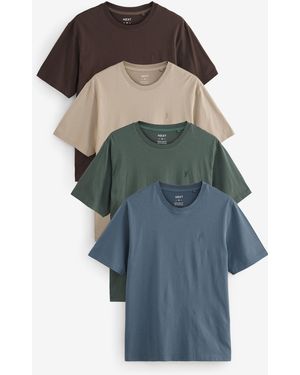 Next T-Shirts Im 4Er-Packx-Small - Mehrfarbig