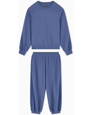 EA7 Regular-Fit Logo Tracksuit - Blue