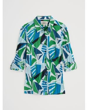 Seasalt Cornwall Larissa 100% Baumwollhemdeu 46 (Uk 18) - Blau