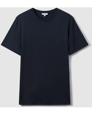 Reiss Bless T-Shirt Aus Baumwolle Mit Rundhalsausschnittextra-Groß - Blau