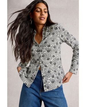 White Stuff Annie Jersey Shirt - Gray