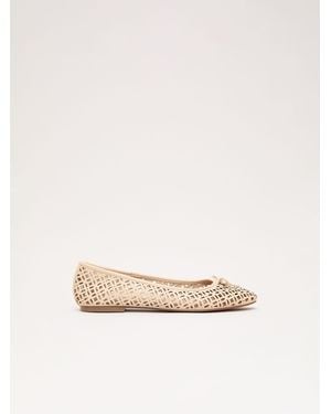 Phase Eight Phase Eight Leather Ballet Pumps - Natural