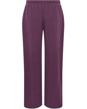 M Com Wide Leg Sweatpants - Purple