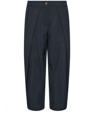 PixieGirl Petite Wrap Pleated Wide Leg Pants - Blue