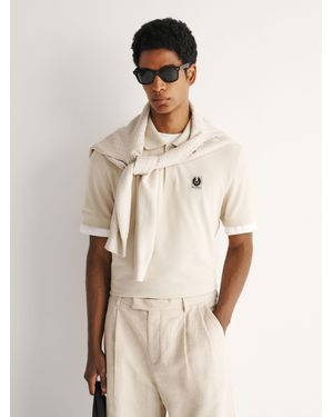 Belstaff Logo Polo Shirt - Natural