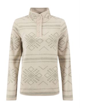 Weird Fish Amy Printed Micro Fleece - White