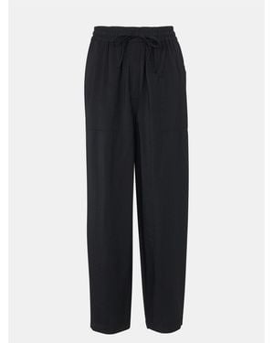 Whistles Petite Tie Waist Pants - Blue