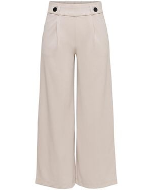 Jdy Cream Wide Leg Pants - Gray
