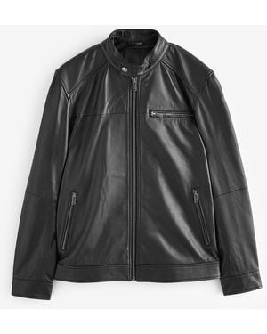 Next Signature Racer-Lederjackexl Reg - Schwarz