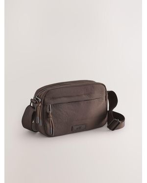 Self Chocolate Nylon Cross-Body Bag - Brown
