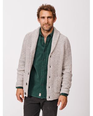 aubi Studham Shawl Collar Cardigan - Grey