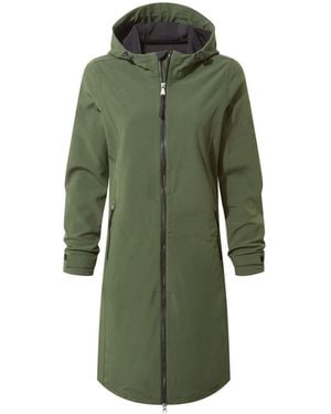 TOG24 Tog 24 Enya Longline Shower Resistant Softshell Jacket - Green