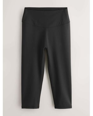 Self Capri Sports Leggings - Black