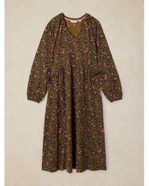 White Stuff Harper Jersey Dress - Brown