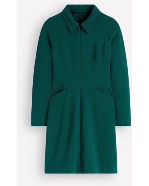 Boden Nia Ottoman Long Sleeve Dress - Green