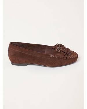 FatFace Fatface Suede Tassel Moccasin - Braun