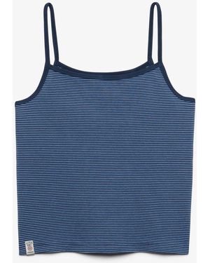 Superdry Ath Ess Stripe Cami - Blue