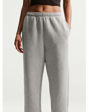 Nike Studio Fleece Oversized Cuffed Joggers - Grey